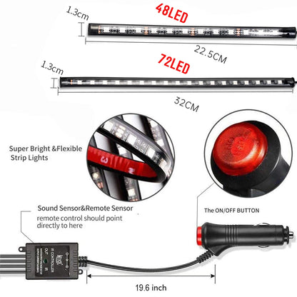 Neon LED Car Interior strip kit