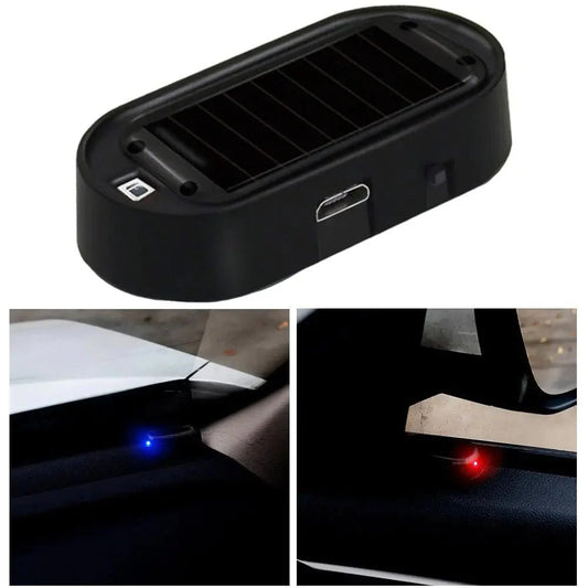 Solar - Powered Car Security Simulator Light: Dummy Alarm with Flashing LED - Sparklite LED™